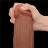 LoveToy SlidingSkin Gode Sliding Skin 23 x 6cm Marron